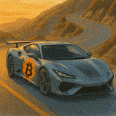 a car with the letter b on the side