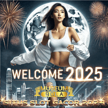 a poster that says welcome 2025 with a woman in the background