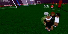 a screenshot of a video game with afk for 1 seconds on the screen