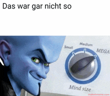 a picture of a cartoon character with the words das war gar nicht so on the top