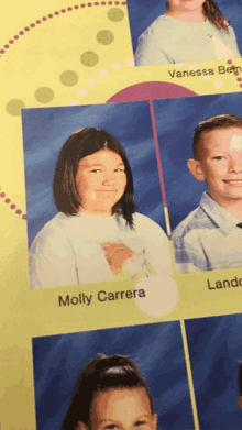 molly carrera is the name of the girl in this yearbook