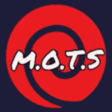 a logo for m.o.t.s with a swirl in the center