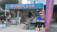 a store called millioncu a.v.m. sells a variety of products