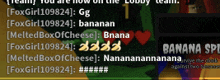 a screenshot of a video game with the name banana spell