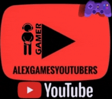 a logo for alexgamesyoutubers is shown