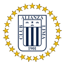 a logo for alianza lima with a circle of stars around it