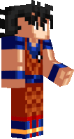 a minecraft character is wearing a blue shirt and pants