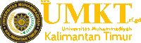 a logo for universitas muhammadiyah kalimantan timur is displayed