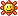 a pixel art of a sun with a smiley face