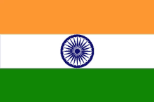 the flag of india has a blue wheel in the center