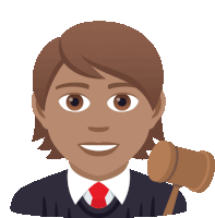 a man in a suit and tie is holding a gavel