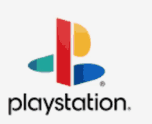 a playstation logo with a red yellow blue and green triangle