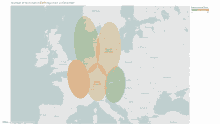 a map shows the number of terminals in the emr region on december 10th