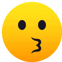 a yellow smiley face with black eyes and a swirl on its mouth