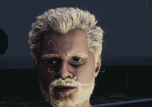 a man 's face is being taken in a video game and a take picture hold button is visible