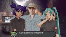 achievement unlocked is displayed on a screen