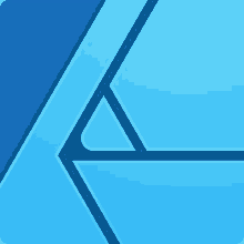 a blue background with a triangle and lines on it