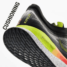 a pair of running shoes with the word cushioning on the side