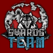 a picture of a wolf with the words guard team written below it