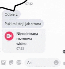 a screenshot of a text message in a foreign language .