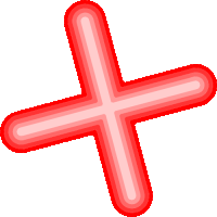 a red cross on a white background that looks like a plus sign