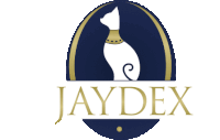 a logo for a company called jaydex with a cat