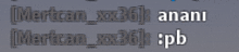 a blurred image of a person 's name written in white letters