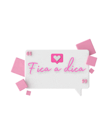 a speech bubble that says fica a dica