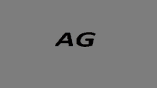 a gray background with the word ag in black letters