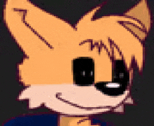 a pixel art of a fox with sunglasses on