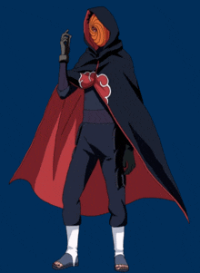 a cartoon character with a cape and a mask on