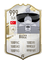 a card that says buzz on it