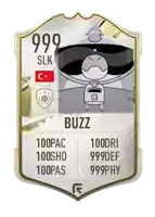 a card that says buzz on it