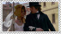 a man in a top hat and a woman in a white dress are posing for a picture