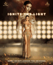 a poster for the 69th miss universe preliminary contest