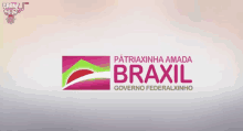 a pink and green logo that says braxil governo federalxinho