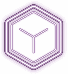 a purple hexagon with the letter y in the middle