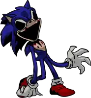 a cartoon drawing of a sonic the hedgehog with blood on his face