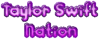 a logo for taylor swift nation with hearts on it