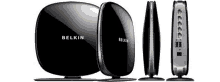 a belkin device is shown from different angles on a white background