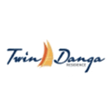 a logo for twin danga residence with a sailboat on it