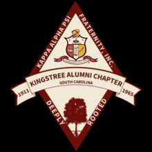 a logo for the kappa alpha psi fraternity inc. kingtree alumni chapter south carolina