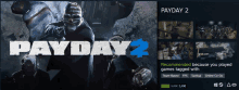 payday 2 is recommended because you played games tagged with team-based fps tactical online co-op and more