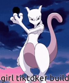 a picture of a pokemon with the words girl tiktoker build