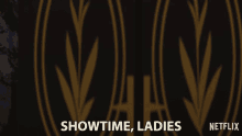 an advertisement for showtime ladies shows a fence