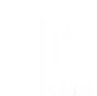 a white square with the word platinum written on it