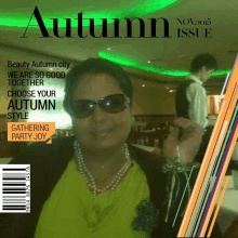 a woman is on the cover of autumn issue