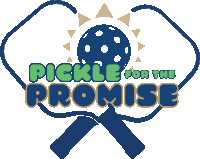 a logo for pickle for the promise with a pickle and jump ropes