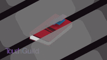 a touch guild logo with a red book