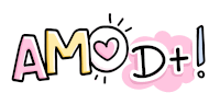 a logo that says amo d + with a heart on it